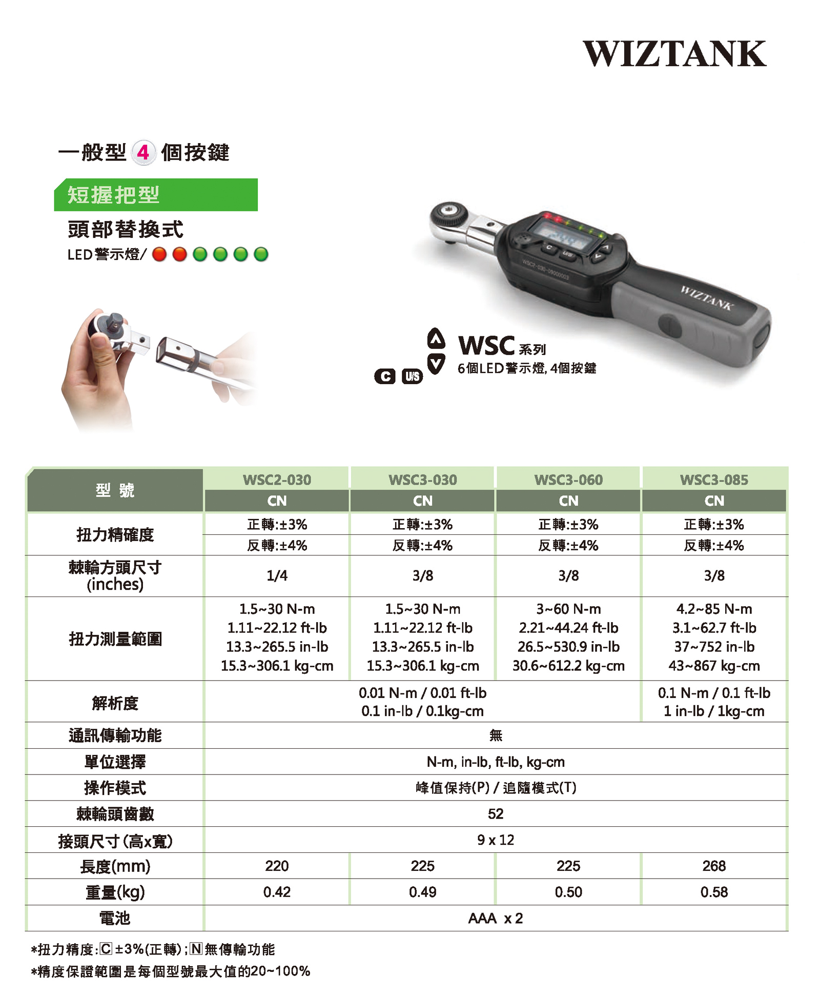 WSC系列換頭數(shù)顯扭力扳手